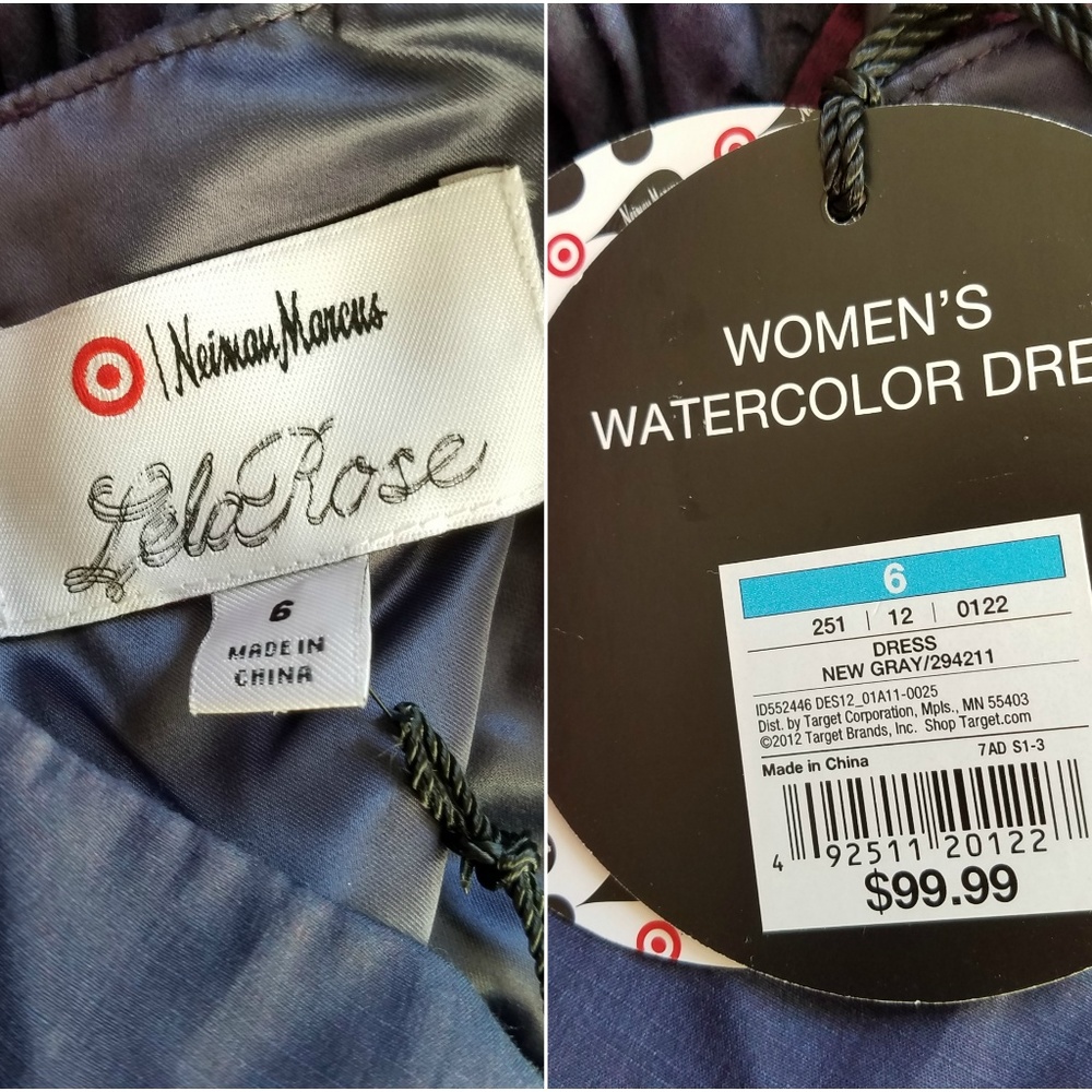 Neiman Marcus for Target Watercolor Midi Dress - Picture 5 of 8